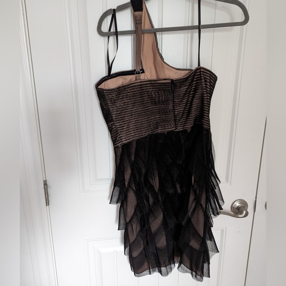 BCBG Max Azria Black One-Strap Mini Dress - Picture 3 of 5